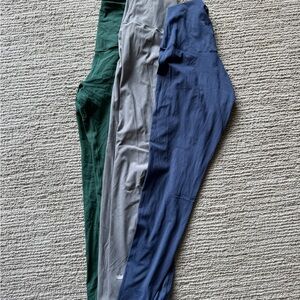 SHEFIT women’s workout leggings  - Green, Gray, and Blue